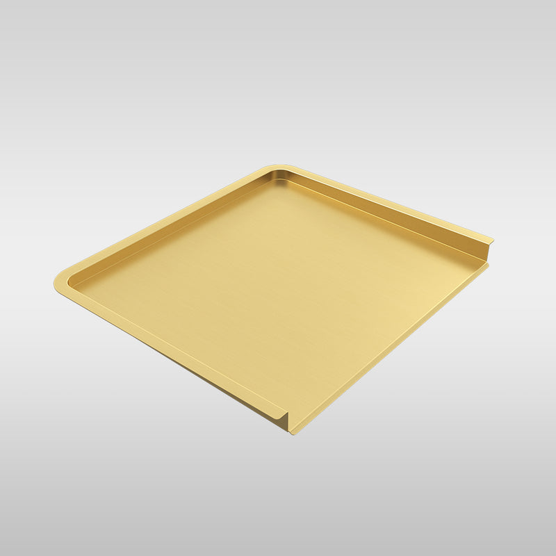 Aiden Portable Drain Board Brushed Brass Gold