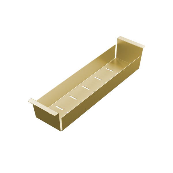 Alma Arthur Slimline Colander Brushed Brass Gold