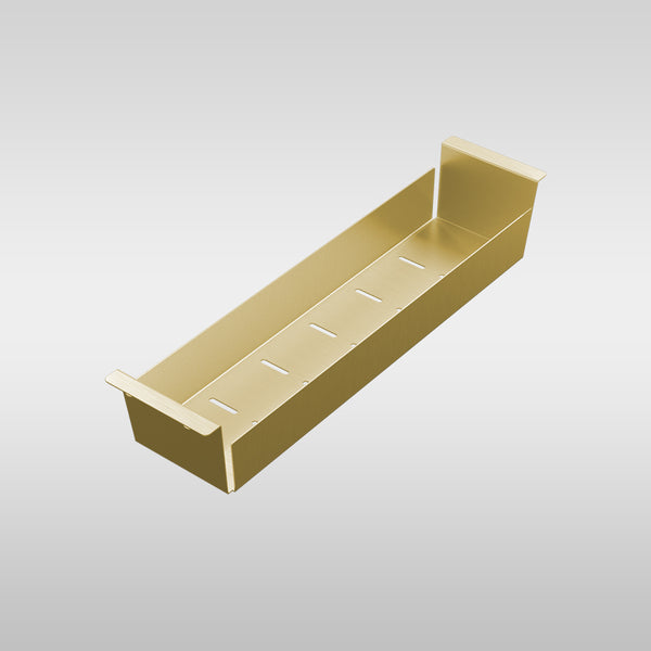 Alma Arthur Slimline Colander Brushed Brass Gold