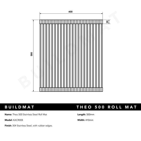 Alma Theo 500 Stainless Steel Roll Mat