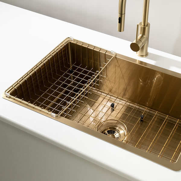 Alma Ellie Brass Gold Dish Rack