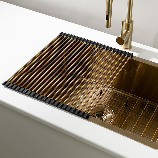 Alma Zander Brass Gold Roll Mat