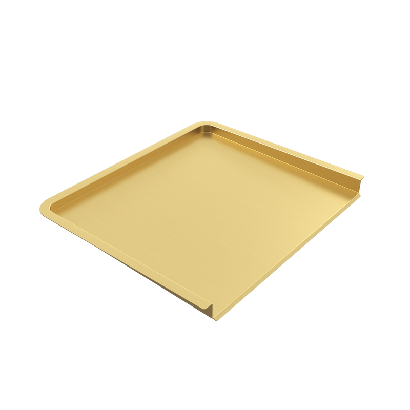 Aiden Portable Drain Board Brushed Brass Gold