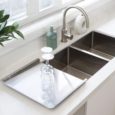 Aiden Portable Drain Board Brushed Stainless Steel