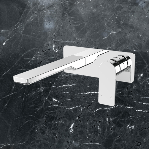 Arcisan Kibo Wall Mixer Set 200mm Spout (External Body Only) Chrome