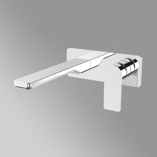 Arcisan Kibo Wall Mixer Set 220mm Spout Brushed Nickel
