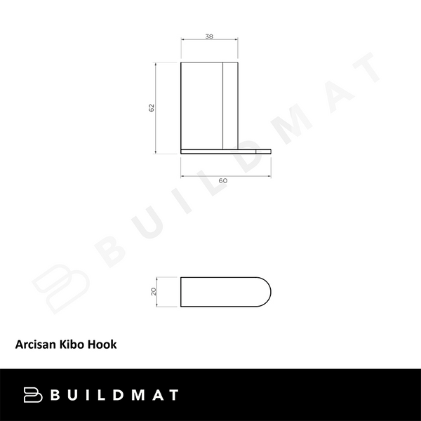 Arcisan Kibo Hook Brushed Nickel