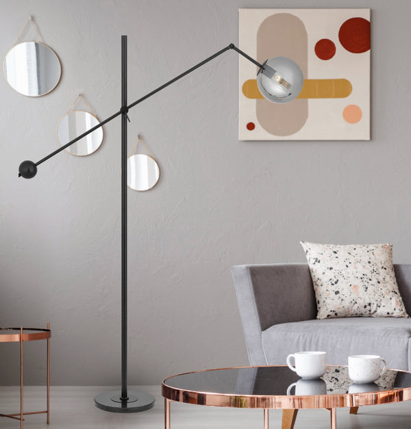 Telbix Kemi Floor Lamp Black