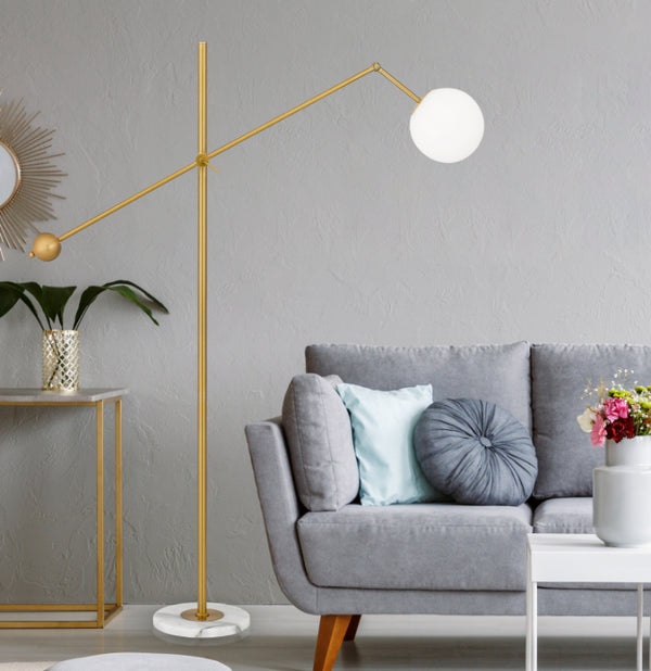 Telbix Kemi Floor Lamp Gold