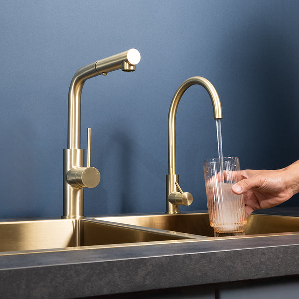 Alma Ramona Filter Tap Brushed Brass Gold