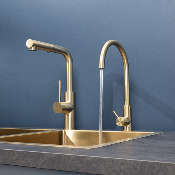 Alma Ramona Filter Tap Brushed Brass Gold