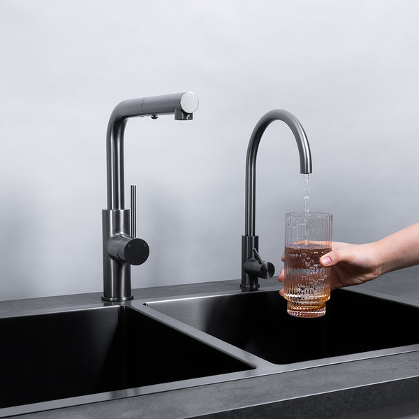 Alma Ramona Filter Tap Brushed Gunmetal