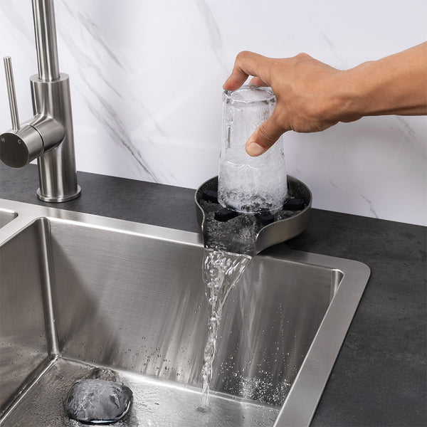 Alma Galen Glass Rinser Brushed Nickel