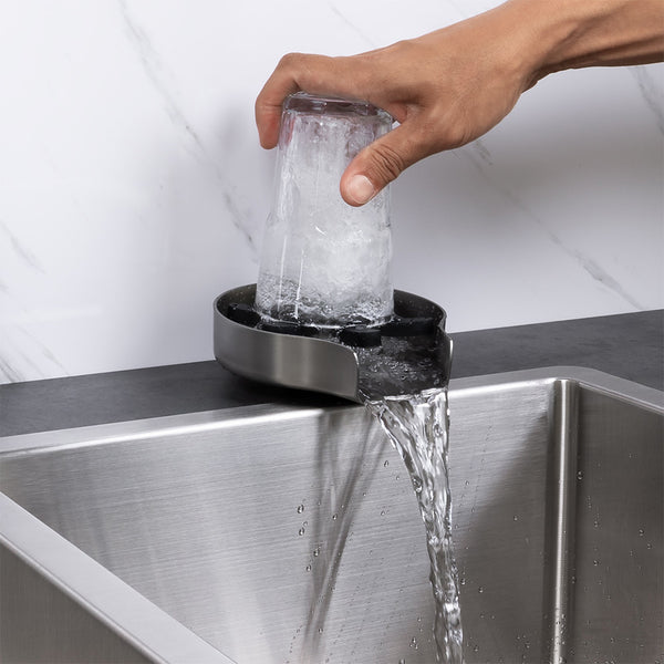 Alma Galen Glass Rinser Brushed Nickel