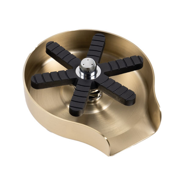 Alma Galen Glass Rinser Brushed Brass Gold