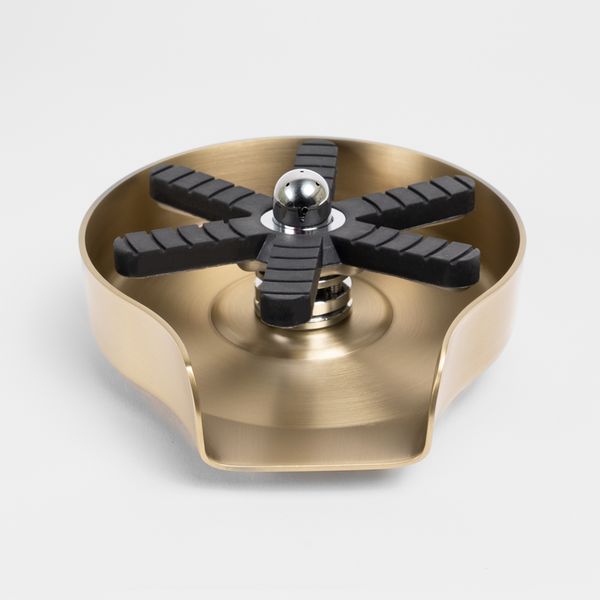 Alma Galen Glass Rinser Brushed Brass Gold