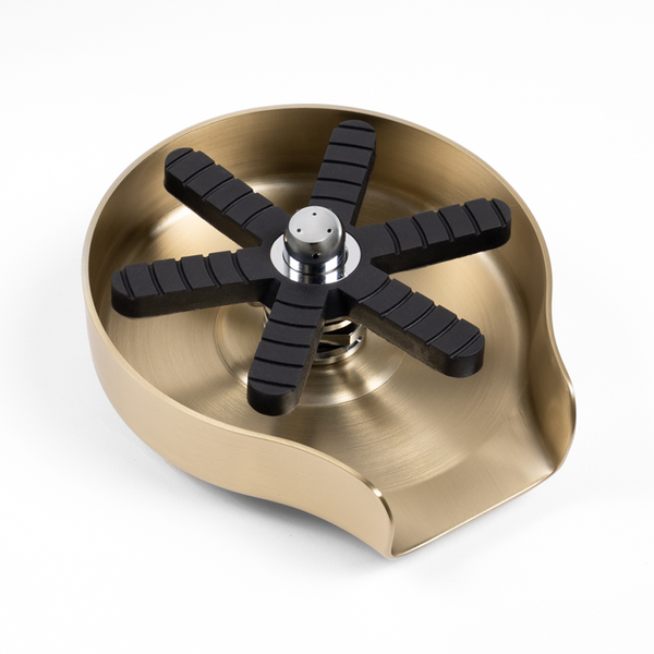 Alma Galen Glass Rinser Brushed Brass Gold