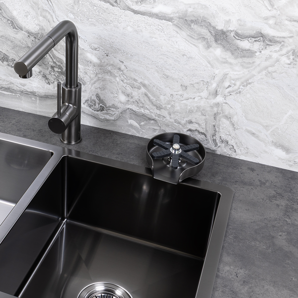Alma Galen Glass Rinser Brushed Gunmetal