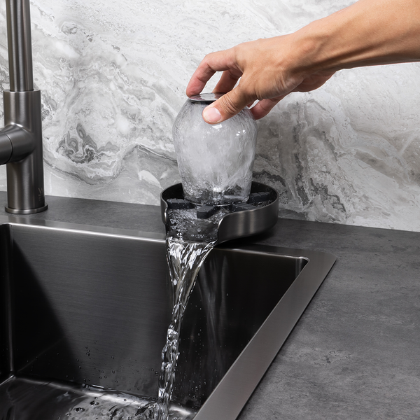 Alma Galen Glass Rinser Brushed Gunmetal
