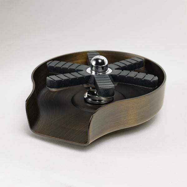 Alma Galen Glass Rinser Brushed Vintage Antique Brass