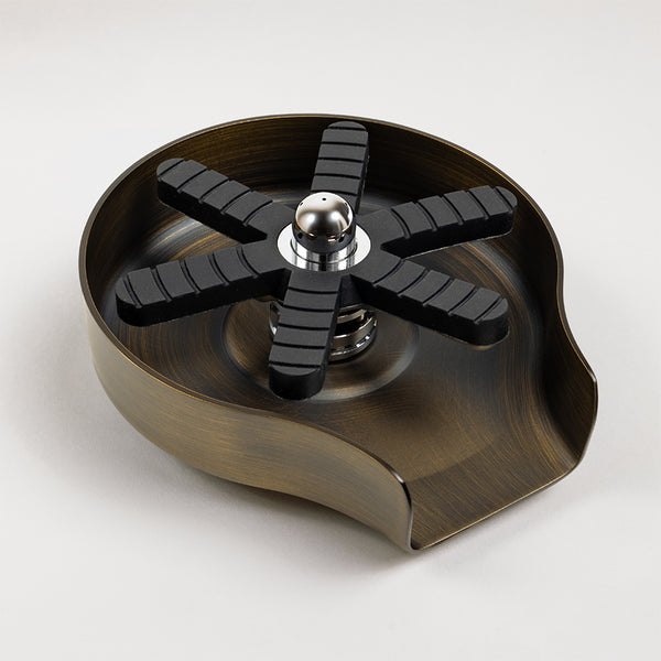 Alma Galen Glass Rinser Brushed Vintage Antique Brass