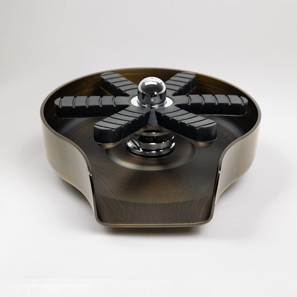 Alma Galen Glass Rinser Brushed Vintage Antique Brass