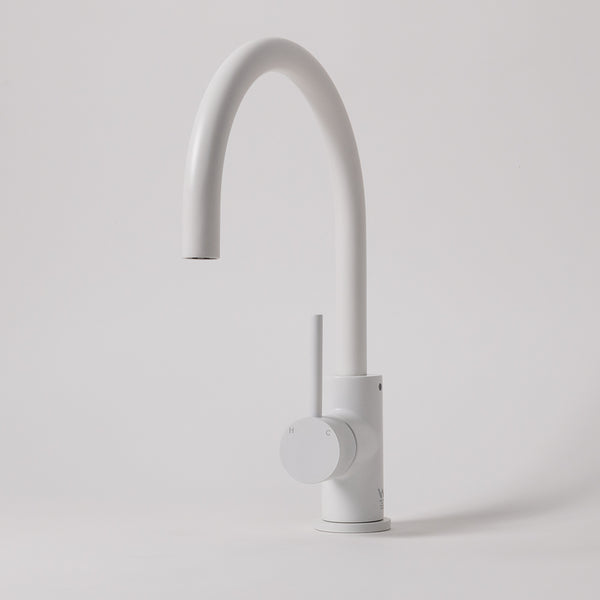 Alma Ashanti White Gooseneck Mixer