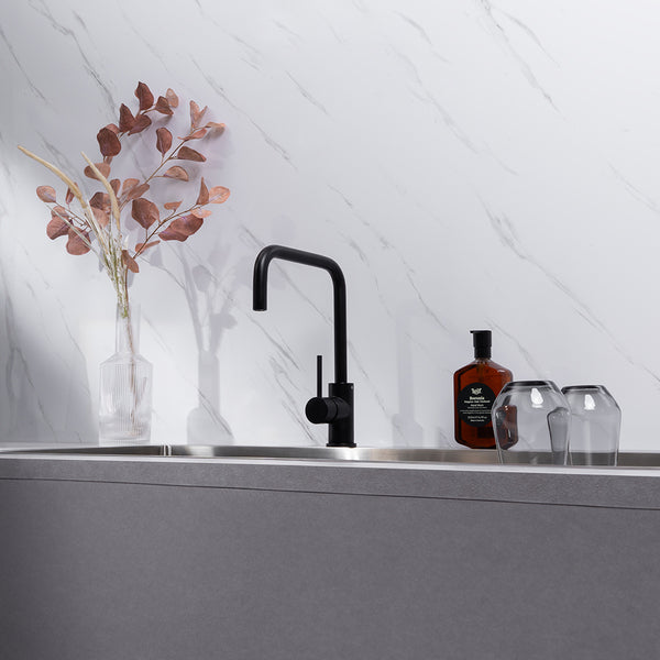 Alma Charlotte Matte Black Square Mixer