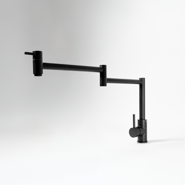 Alma Barbara Bench Pot Filler Matte Black