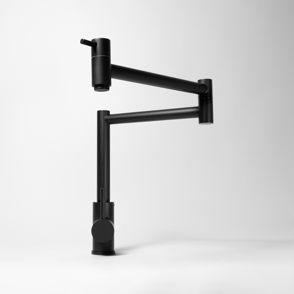 Alma Barbara Bench Pot Filler Matte Black