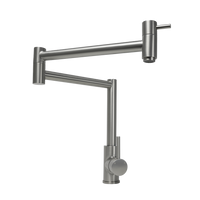 Alma Barbara Bench Pot Filler Brushed Nickel
