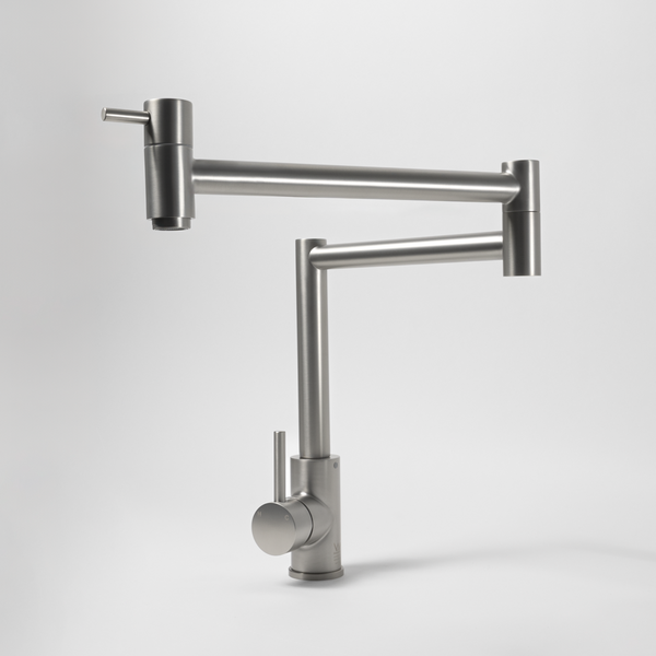 Alma Barbara Bench Pot Filler Brushed Nickel