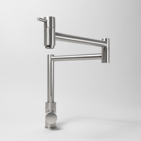 Alma Barbara Bench Pot Filler Brushed Nickel