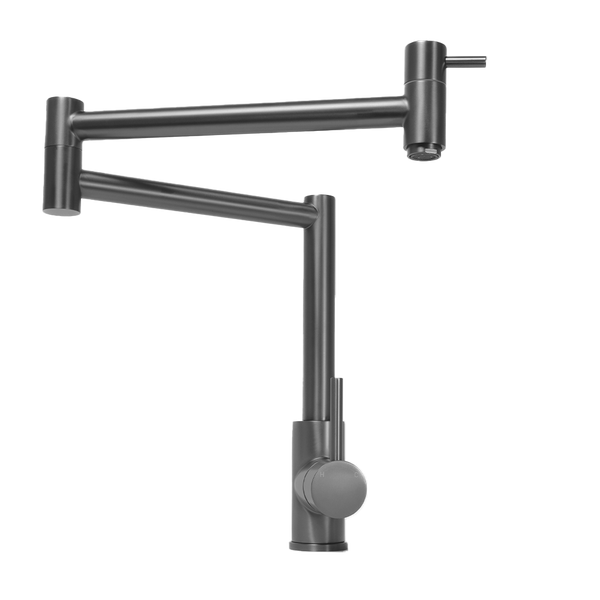 Alma Barbara Bench Pot Filler Brushed Gunmetal