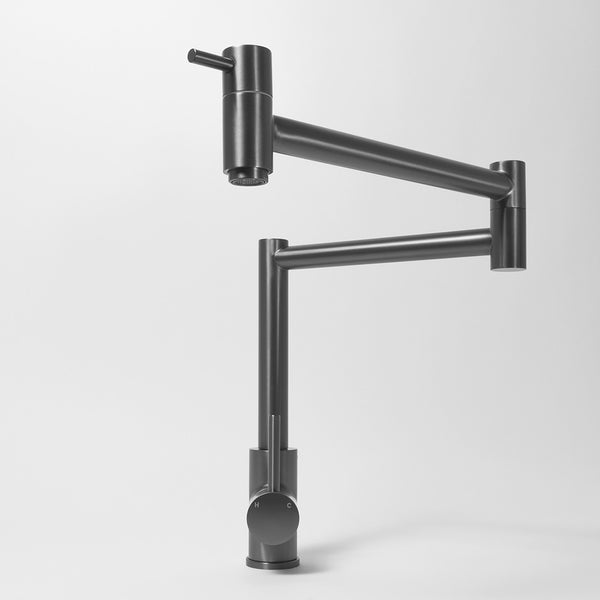 Alma Barbara Bench Pot Filler Brushed Gunmetal