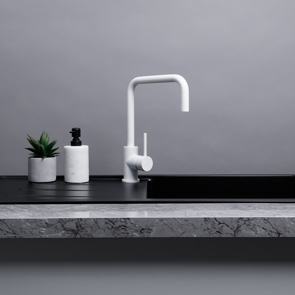 Alma Charlotte White Square Mixer