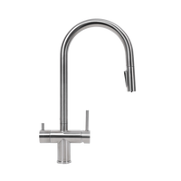 Alma Finton 3 Way Pull Out Filter Water Tap Brushed Stainless Steel