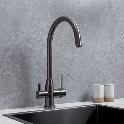 Fleta Brushed Gunmetal 3 Way Filter Water Tap