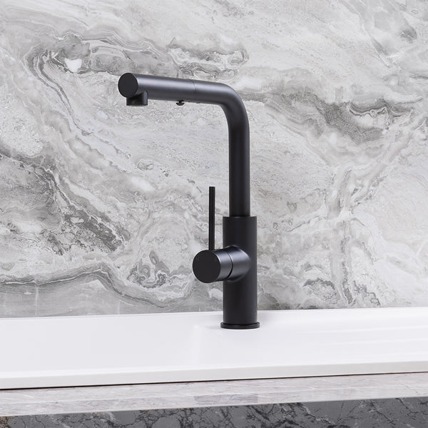 Alma Nisa Square Pull Out Mixer Matte Black