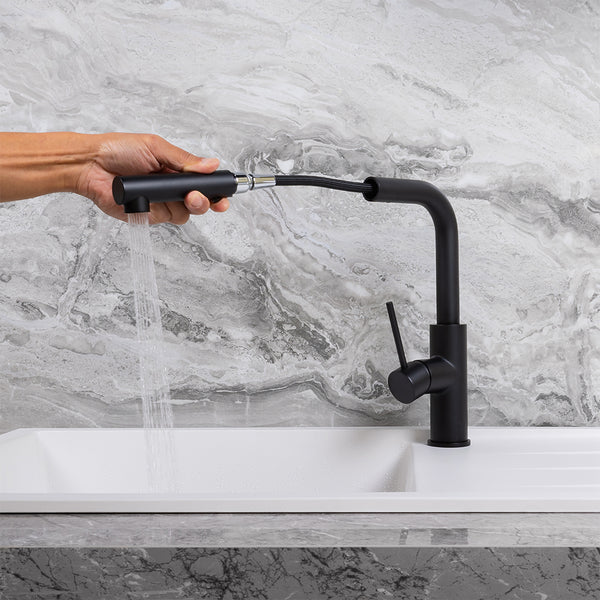 Alma Nisa Square Pull Out Mixer Matte Black
