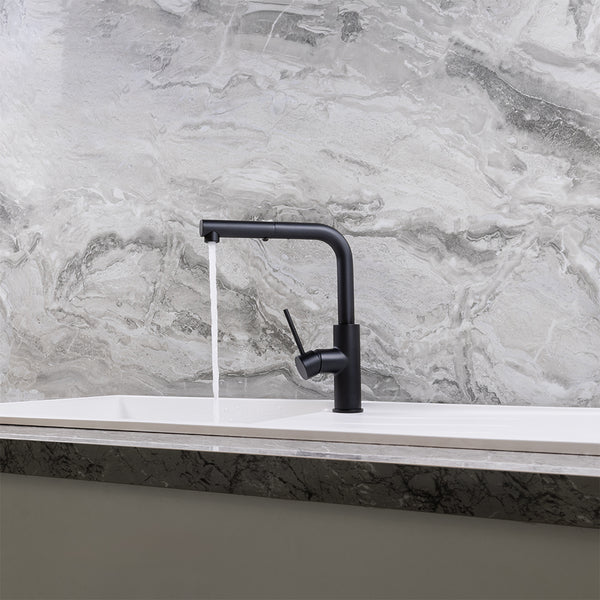 Alma Nisa Square Pull Out Mixer Matte Black