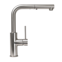 Alma Nisa Square Pull Out Mixer Brushed Nickel