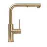 Alma Nisa Square Pull Out Mixer Brushed Brass Gold