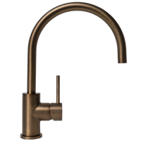 Alma Ashanti Brushed Vintage Antique Brass Gooseneck Mixer