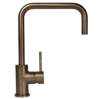 Alma Charlotte Brushed Vintage Antique Brass Square Mixer