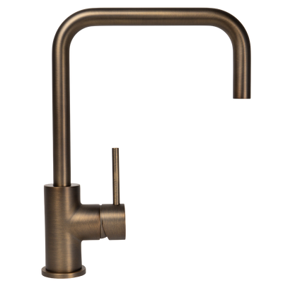 Alma Charlotte Brushed Vintage Antique Brass Square Mixer