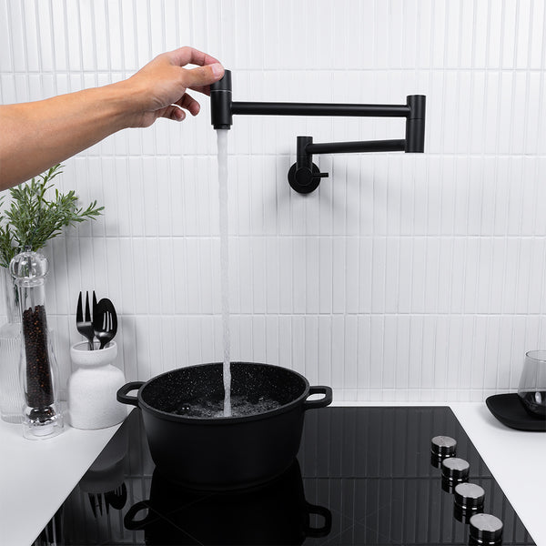 Alma Winslow Wall Pot Filler Matte Black