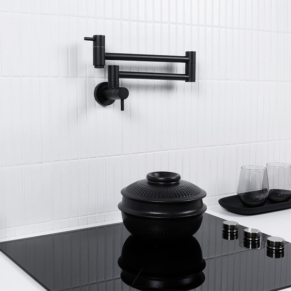 Alma Winslow Wall Pot Filler Matte Black