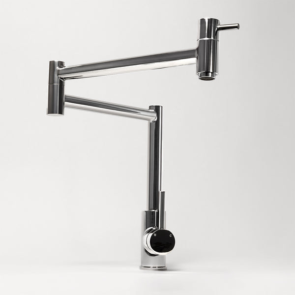 Alma Barbara Bench Pot Filler Chrome - CLEARANCE