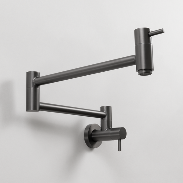 Alma Winslow Wall Pot Filler Brushed Gunmetal